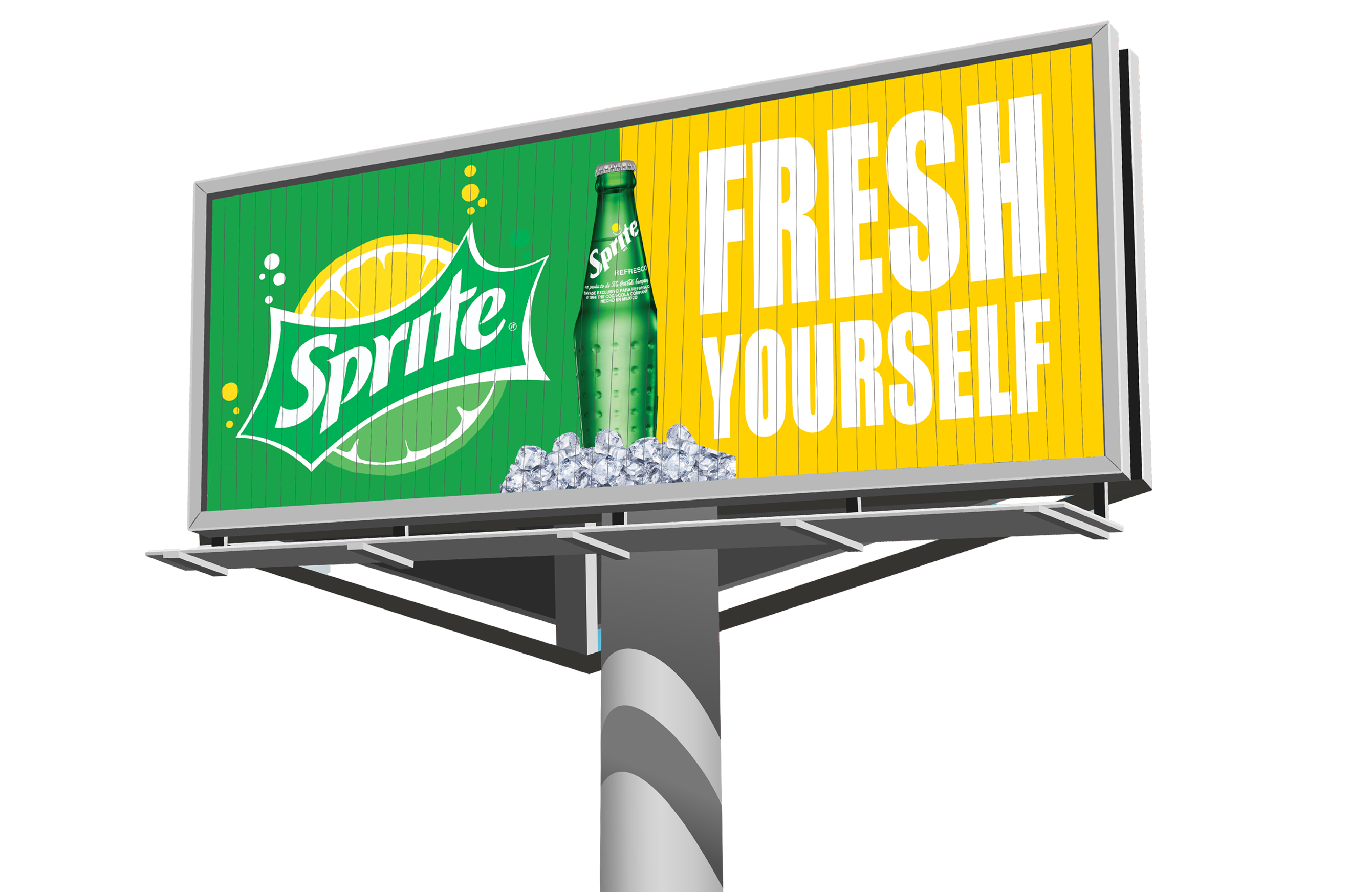 Sprite Billboard Advertisement with Fresh Yourself slogan